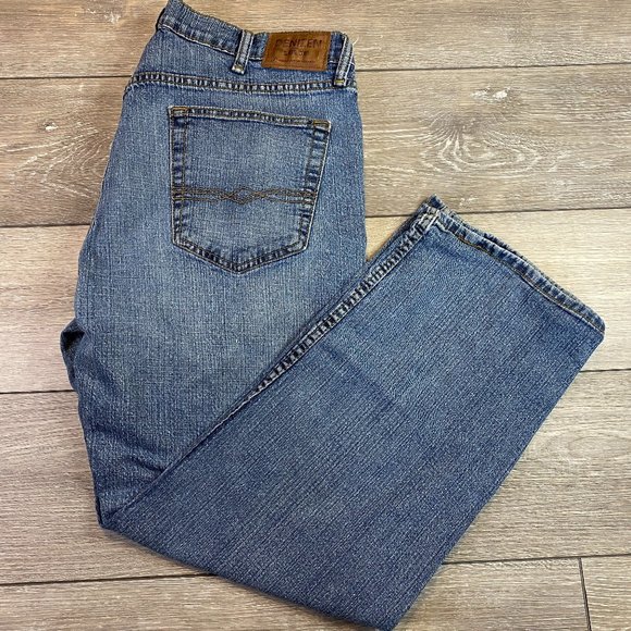 Denizen From Levi's 285 Relaxed Fit 38x30 Medium Wash Straight Leg - Picture 1 of 8